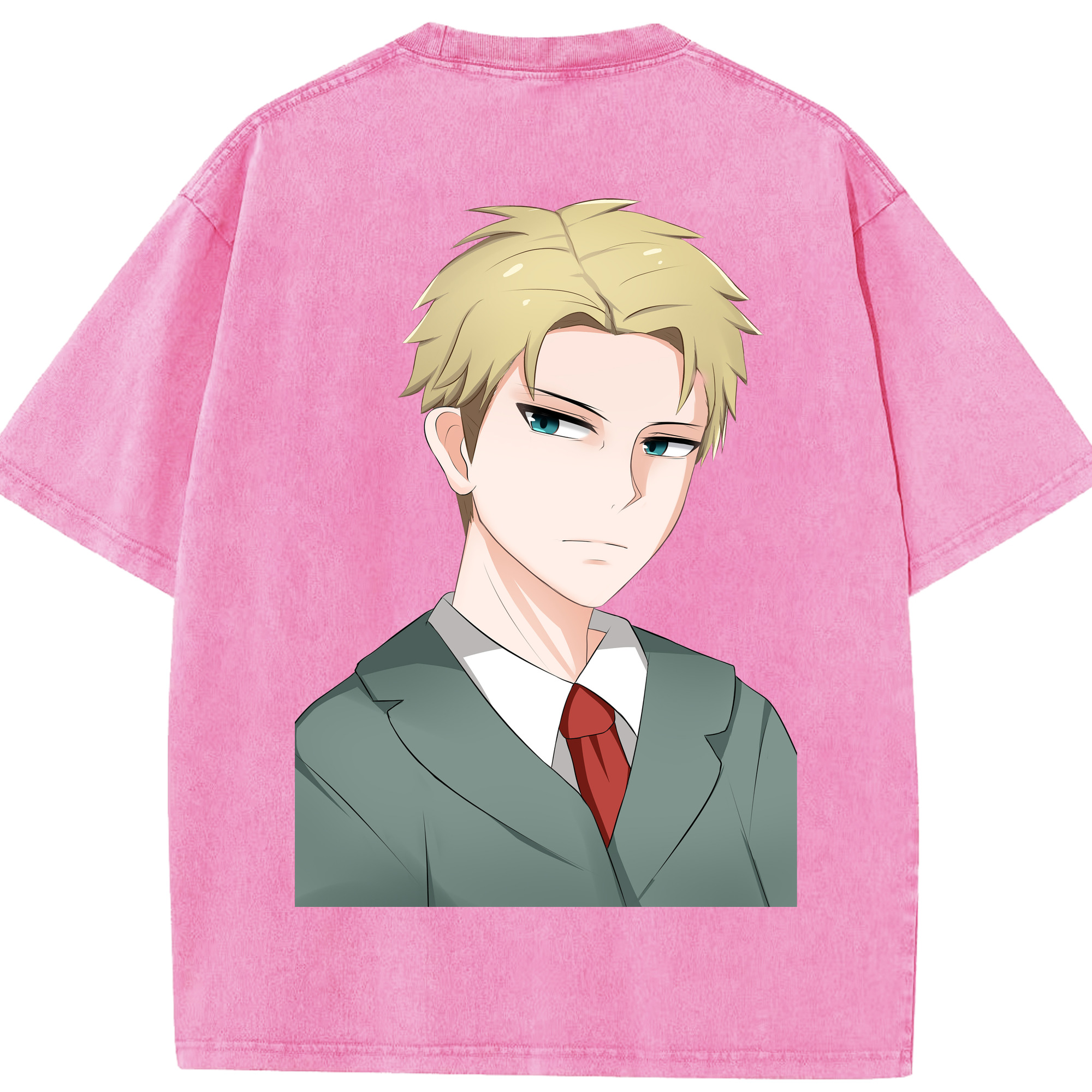 （画像用） SPY×FAMILY间谍家家酒 綿100% ヴィンテージ風 半袖Tシャツ（背面プリント）